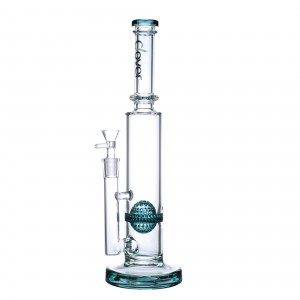 Clover Glass - 13" Apple Honeycomb Perc Water Pipe [WPB-336]